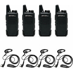 ZETCOM N446 PMR El Telsizi (4'lü Telsiz + Kulaklık Set)